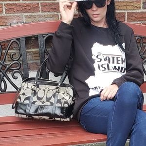 COACH Classic black & gray purse